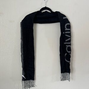 Calvin Klein Women's Scarf in Black and Gray